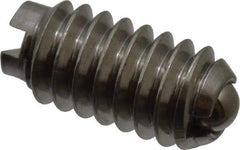 Vlier - 5-40, 0.062" Ball Diam, 0.25" Body Length, 0.02" Max Ball Reach, Threaded Ball Plunger - Stainless Steel Body, Stainless Steel Ball, 0.25 Lb Initial End Force, 0.75 Lb Final End Force - USA Tool & Supply