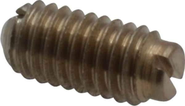 Vlier - 8-36, 0.094" Ball Diam, 0.344" Body Length, 0.025" Max Ball Reach, Threaded Ball Plunger - Stainless Steel Body, Stainless Steel Ball, 0.5 Lb Initial End Force, 1.25 Lb Final End Force, Locking Element - USA Tool & Supply