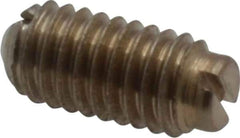 Vlier - 8-36, 0.094" Ball Diam, 0.344" Body Length, 0.025" Max Ball Reach, Threaded Ball Plunger - Stainless Steel Body, Stainless Steel Ball, 0.5 Lb Initial End Force, 1.25 Lb Final End Force, Locking Element - USA Tool & Supply