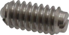 Vlier - 1/4-20, 0.125" Ball Diam, 0.531" Body Length, 0.035" Max Ball Reach, Threaded Ball Plunger - Stainless Steel Body, Stainless Steel Ball, 2 Lb Initial End Force, 4 Lb Final End Force - USA Tool & Supply
