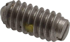 Vlier - 1/4-20, 0.125" Ball Diam, 0.531" Body Length, 0.035" Max Ball Reach, Threaded Ball Plunger - Stainless Steel Body, Stainless Steel Ball, 2 Lb Initial End Force, 4 Lb Final End Force, Locking Element - USA Tool & Supply