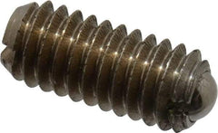 Vlier - M4x0.7, 2.5mm Ball Diam, 9mm Body Length, 0.8mm Max Ball Reach, Threaded Ball Plunger - Stainless Steel Body, Stainless Steel Ball, 0.9 Lb Initial End Force, 2.25 Lb Final End Force, Locking Element - USA Tool & Supply
