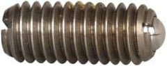 Vlier - M6x1.0, 3.5mm Ball Diam, 14mm Body Length, 1mm Max Ball Reach, Threaded Ball Plunger - Stainless Steel Body, Stainless Steel Ball, 2.02 Lb Initial End Force, 2.92 Lb Final End Force, Locking Element - USA Tool & Supply