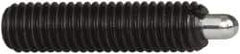 Vlier - M8x1.25, 5mm Ball Diam, 16mm Body Length, 1.5mm Max Ball Reach, Threaded Ball Plunger - Stainless Steel Body, Stainless Steel Ball, 3.37 Lb Initial End Force, 6.75 Lb Final End Force - USA Tool & Supply