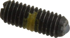 Vlier - 10-32, 0.094" Ball Diam, 0.513" Body Length, 0.025" Max Ball Reach, Threaded Ball Plunger - Steel Body, Nylon Ball, 1.5 Lb Initial End Force, 3 Lb Final End Force, Locking Element - USA Tool & Supply