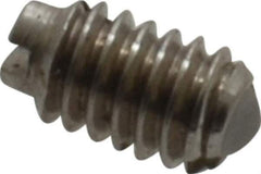 Vlier - 4-48, 0.062" Ball Diam, 0.187" Body Length, 0.02" Max Ball Reach, Threaded Ball Plunger - Stainless Steel Body, Nylon Ball, 0.13 Lb Initial End Force, 0.5 Lb Final End Force - USA Tool & Supply