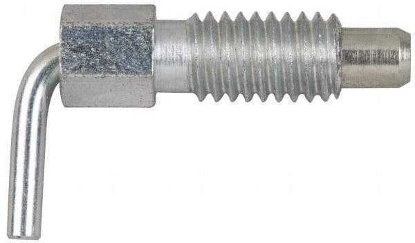 Gibraltar - 5/8-11, 1.07" Thread Length, 0.38" Plunger Diam, 0.75 Lb Init to 2.5 Lb Final End Force, Steel L Handle Plunger - 1.88" Body Length, 1-1/4" Length Under Head, Locking Element, 1/2" Plunger Projection - USA Tool & Supply