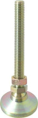 Vlier - 1/2-13 Bolt Thread, Studded Pivotal Stud Mount Leveling Pad & Mount - 5,000 Max Lb Capacity, 1-7/8" Base Diam - USA Tool & Supply