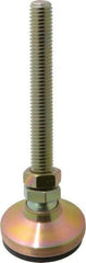 Vlier - 1/2-13 Bolt Thread, Studded Pivotal Stud Mount Leveling Pad & Mount - 3,450 Max Lb Capacity, 1-7/8" Base Diam - USA Tool & Supply