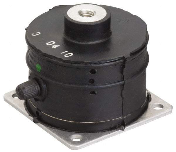 Barrymount - 1/2-13 Bolt Thread, 6.88" Wide Stud Mount Leveling Pad & Mount - 1,200 Max Lb Capacity, 6.74" Base Diam - USA Tool & Supply