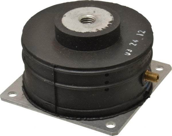 Barrymount - 1/2-13 Bolt Thread, 4.19" Wide Stud Mount Leveling Pad & Mount - 300 Max Lb Capacity, 4.14" Base Diam - USA Tool & Supply