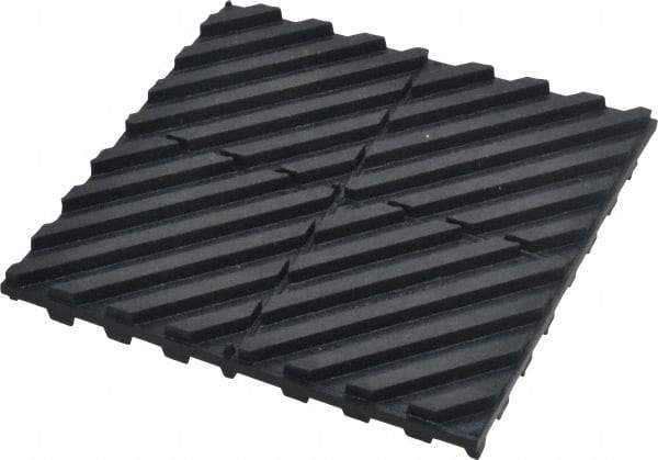Barrymount - 4" Long x 4" Wide x 5/16" Thick, Neoprene, Machinery Leveling Pad & Mat - USA Tool & Supply