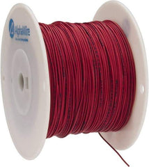 Alpha Wire - 22 AWG, 7 Strand, 305 m OAL, Tinned Copper Hook Up Wire - Red PVC Jacket, 0.062" Diam - USA Tool & Supply