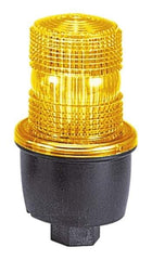 Federal Signal Corp - 12 to 48 VDC, 4X NEMA Rated, Strobe Tube, Green, Low Profile Mini Strobe Light - 65 to 95 Flashes per min, 1/2 Inch Pipe, 3-1/8 Inch Diameter, 5.7 Inch High, IP66 Ingress Rating, Pipe Mount - USA Tool & Supply