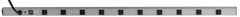 Wiremold - 10 Outlets, 120 Volts, 20 Amps, 6' Cord, Power Outlet Strip - Rack Mount, L5-20P NEMA Configuration, cULus, UL Listed File 1449 - USA Tool & Supply