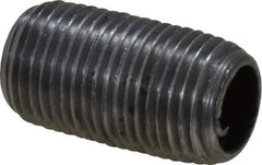 Value Collection - Schedule 40, 1/8" Diam x 3/4" Long Steel Black Pipe Nipple - Threaded - USA Tool & Supply