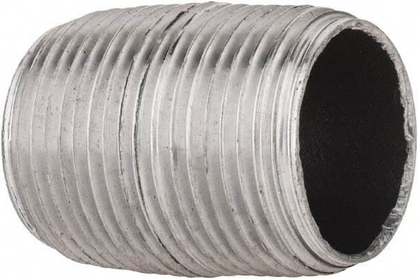 B&K Mueller - Schedule 40, 3/4" Diam x 1-3/8" Long Steel Black Pipe Nipple - Threaded - USA Tool & Supply