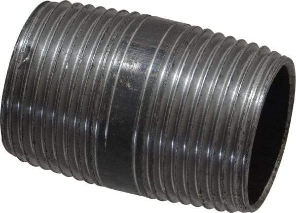 Value Collection - Schedule 40, 3/4" Diam x 1-1/2" Long Steel Black Pipe Nipple - Threaded - USA Tool & Supply