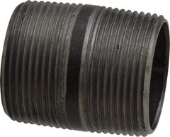 Value Collection - Schedule 40, 1-1/4" Diam x 2" Long Steel Black Pipe Nipple - Threaded - USA Tool & Supply