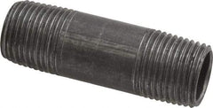 Value Collection - Schedule 40, 1/2" Diam x 2-1/2" Long Steel Black Pipe Nipple - Threaded - USA Tool & Supply