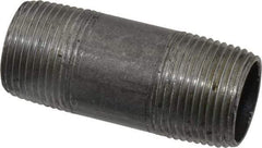 Value Collection - Schedule 40, 3/4" Diam x 2-1/2" Long Steel Black Pipe Nipple - Threaded - USA Tool & Supply