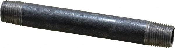 Value Collection - Schedule 40, 1/8" Diam x 3" Long Steel Black Pipe Nipple - Threaded - USA Tool & Supply