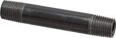 Value Collection - Schedule 40, 1/4" Diam x 3" Long Steel Black Pipe Nipple - Threaded - USA Tool & Supply