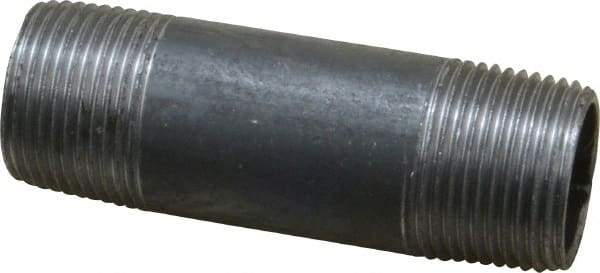 Value Collection - Schedule 40, 3/4" Diam x 3" Long Steel Black Pipe Nipple - Threaded - USA Tool & Supply