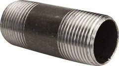 Value Collection - Schedule 40, 1" Diam x 3" Long Steel Black Pipe Nipple - Threaded - USA Tool & Supply