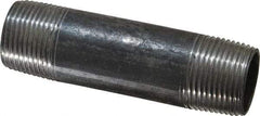 Value Collection - Schedule 40, 3/4" Diam x 3-1/2" Long Steel Black Pipe Nipple - Threaded - USA Tool & Supply