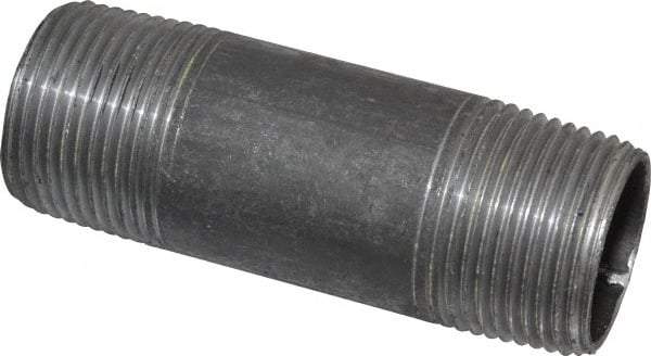 Value Collection - Schedule 40, 1" Diam x 3-1/2" Long Steel Black Pipe Nipple - Threaded - USA Tool & Supply