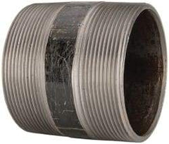 B&K Mueller - Schedule 40, 4" Diam x 4" Long Steel Black Pipe Nipple - Threaded - USA Tool & Supply