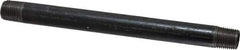 Value Collection - Schedule 40, 1/8" Diam x 4-1/2" Long Steel Black Pipe Nipple - Threaded - USA Tool & Supply