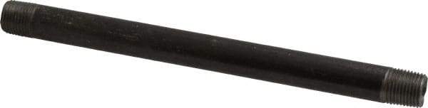 Value Collection - Schedule 40, 1/8" Diam x 5" Long Steel Black Pipe Nipple - Threaded - USA Tool & Supply