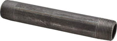 Value Collection - Schedule 40, 3/4" Diam x 6" Long Steel Black Pipe Nipple - Threaded - USA Tool & Supply