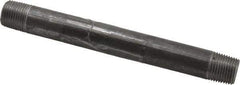 B&K Mueller - Schedule 40, 1/2" Diam x 7" Long Steel Black Pipe Nipple - Threaded - USA Tool & Supply