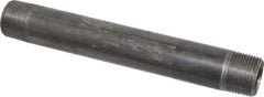 B&K Mueller - Schedule 40, 3/4" Diam x 7" Long Steel Black Pipe Nipple - Threaded - USA Tool & Supply