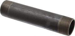 B&K Mueller - Schedule 40, 1-1/4" Diam x 7" Long Steel Black Pipe Nipple - Threaded - USA Tool & Supply