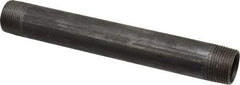B&K Mueller - Schedule 40, 1" Diam x 9" Long Steel Black Pipe Nipple - Threaded - USA Tool & Supply