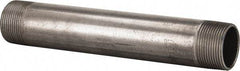 B&K Mueller - Schedule 40, 1-1/4" Diam x 9" Long Steel Black Pipe Nipple - Threaded - USA Tool & Supply