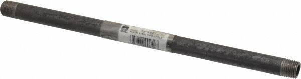 B&K Mueller - Schedule 40, 1/4" Diam x 10" Long Steel Black Pipe Nipple - Threaded - USA Tool & Supply