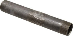 B&K Mueller - Schedule 40, 1-1/4" Diam x 10" Long Steel Black Pipe Nipple - Threaded - USA Tool & Supply