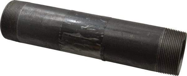 B&K Mueller - Schedule 40, 2" Diam x 10" Long Steel Black Pipe Nipple - Threaded - USA Tool & Supply