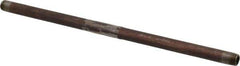 B&K Mueller - Schedule 40, 1/4" Diam x 12" Long Steel Black Pipe Nipple - Threaded - USA Tool & Supply