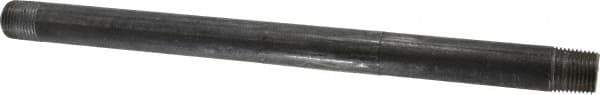 B&K Mueller - Schedule 40, 1/2" Diam x 12" Long Steel Black Pipe Nipple - Threaded - USA Tool & Supply