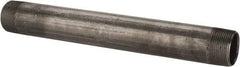 B&K Mueller - Schedule 40, 1-1/4" Diam x 12" Long Steel Black Pipe Nipple - Threaded - USA Tool & Supply