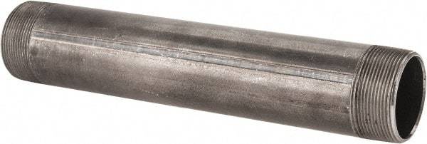 B&K Mueller - Schedule 40, 2" Diam x 12" Long Steel Black Pipe Nipple - Threaded - USA Tool & Supply