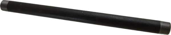 B&K Mueller - Schedule 40, 1" Diam x 18" Long Steel Black Pipe Nipple - Threaded - USA Tool & Supply