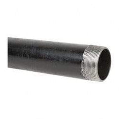 B&K Mueller - Schedule 40, 2" Diam x 18" Long Steel Black Pipe Nipple - Threaded - USA Tool & Supply