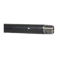 B&K Mueller - Schedule 40, 1/2" Diam x 24" Long Steel Black Pipe Nipple - Threaded - USA Tool & Supply